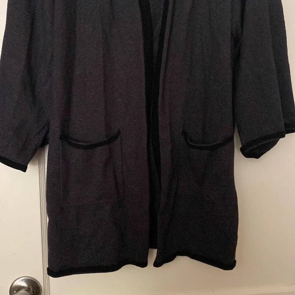 Joan vass gray cardigan size: M